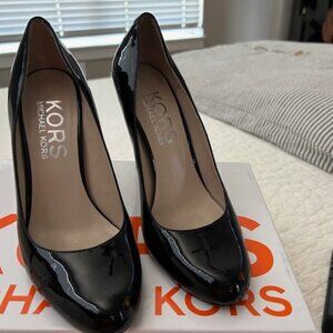 Michael Kors Black Patent Leather Heels.  Size 7.5M